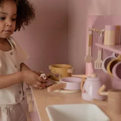 Hot Cuisine en bois Rose Enfant Cuisine Enfant