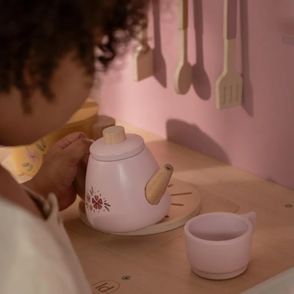 Hot Cuisine en bois Rose Enfant Cuisine Enfant