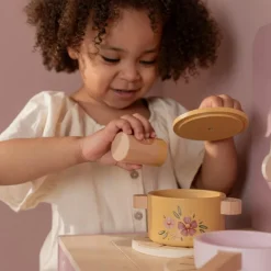 Hot Cuisine en bois Rose Enfant Cuisine Enfant