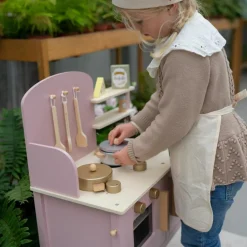 New Cuisinière en bois rose Enfant Cuisine Enfant
