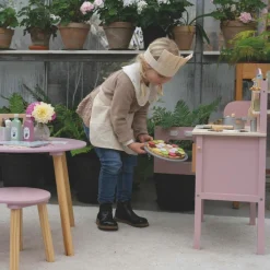 New Cuisinière en bois rose Enfant Cuisine Enfant