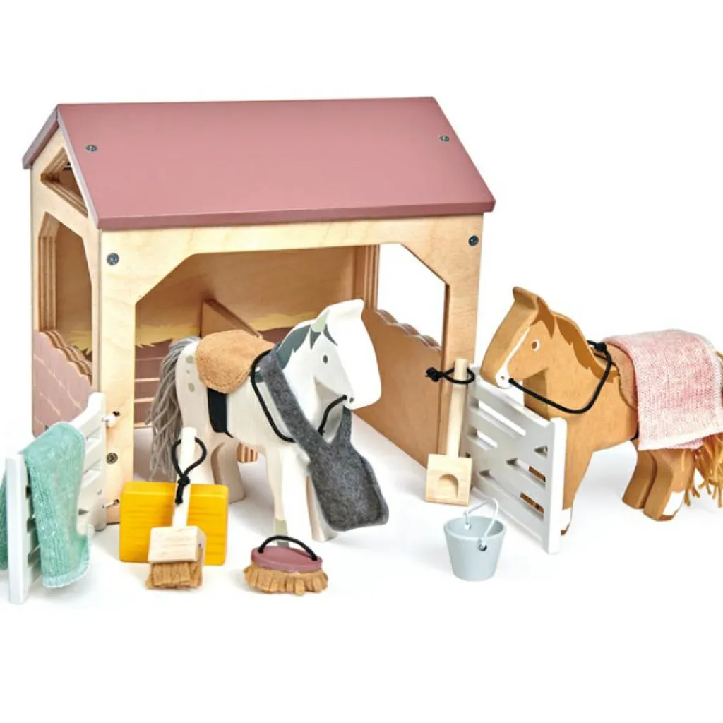 Sale Écurie en bois Figurines De Jeu
