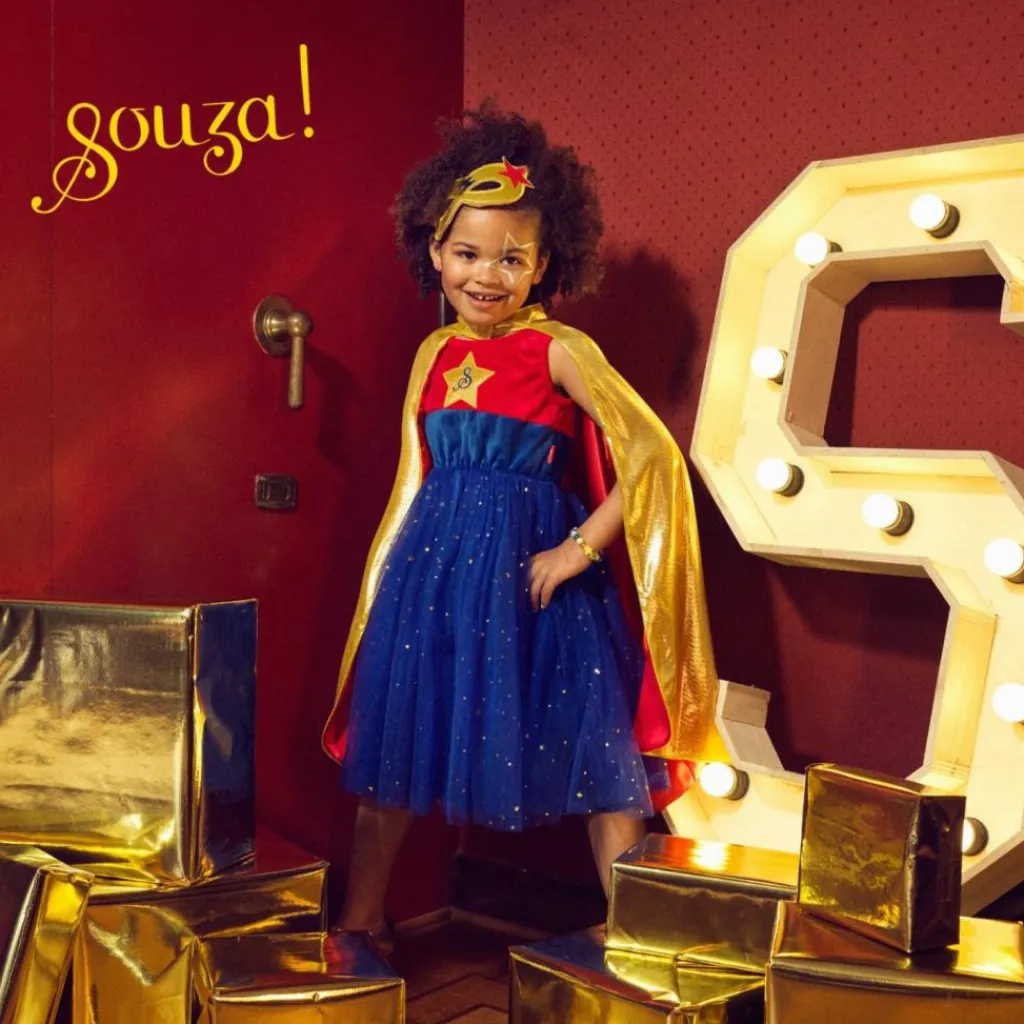 Hot Déguisement Super Hero girl robe+cape (8-10 ans) Enfant Déguisement Enfant