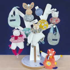 Hot Doudou amusette 3 en 1 Panda Les petits futés Doudou Marionnette