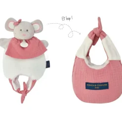 Discount Doudou amusette 3 en 1 Souris Les petits futés Doudou Marionnette