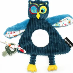 New Doudou attache sucette Astros le Hibou Doudou Attache Sucette