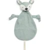 Online Doudou attache sucette biche en tricot vert cendre Doudou Attache Sucette