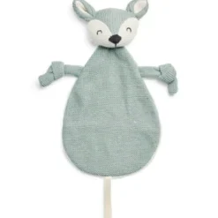 Online Doudou attache sucette biche en tricot vert cendre Doudou Attache Sucette