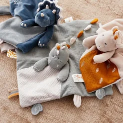 Clearance Doudou attache sucette bio Stégi le stégosaure TSO Doudou Attache Sucette