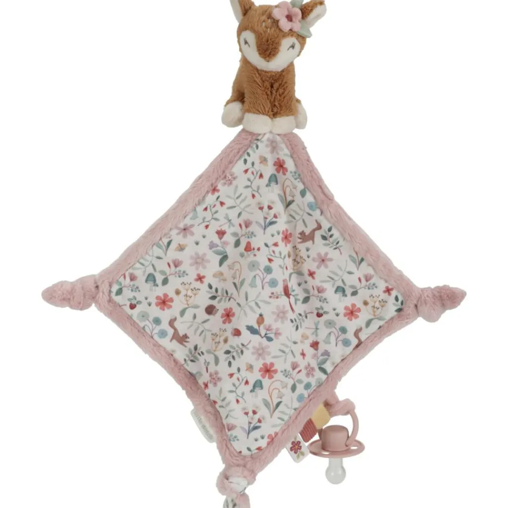 Discount Doudou attache sucette carré faon Fairy Garden Doudou Attache Sucette