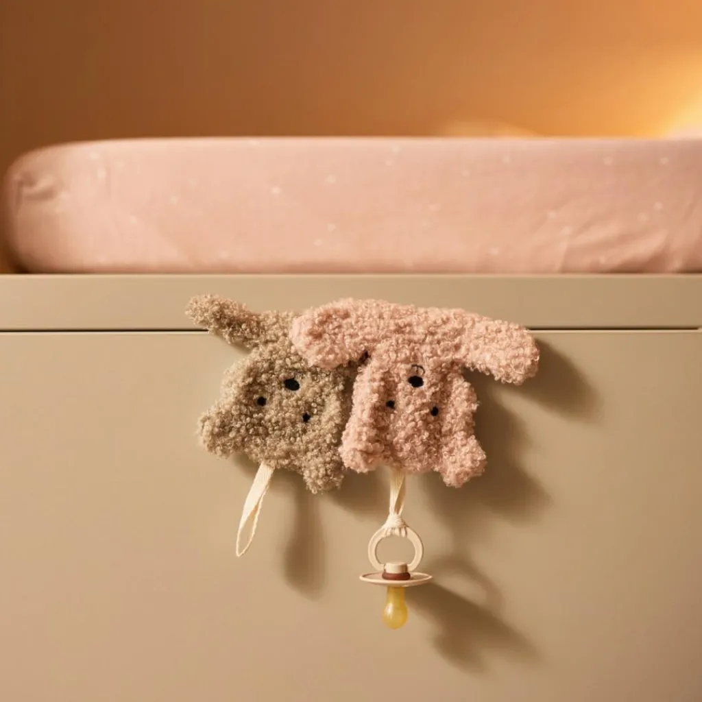 Clearance Doudou attache sucette Teddy Bear Wild Rose Doudou Attache Sucette