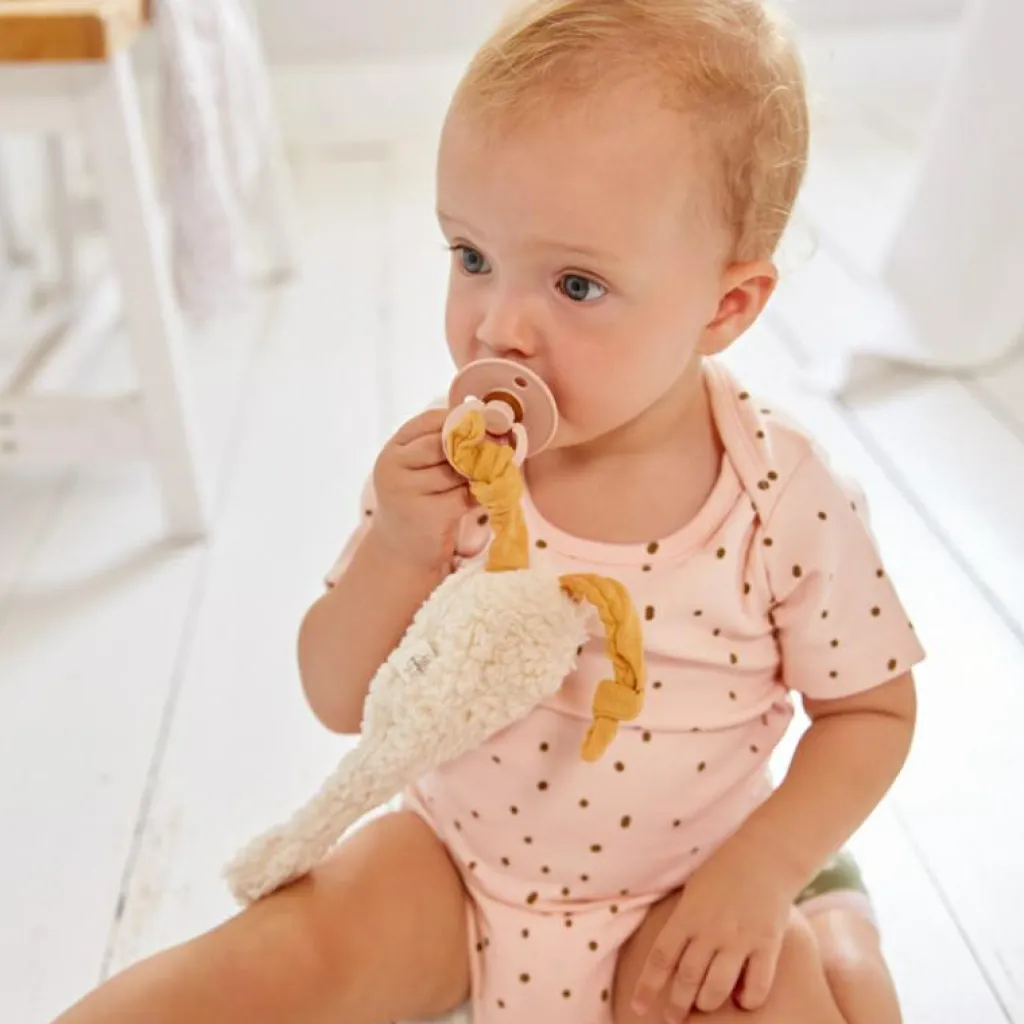 Clearance Doudou attache sucette Tiny Farmer Oie Doudou Attache Sucette