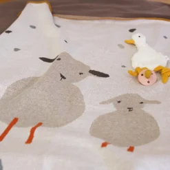 Clearance Doudou attache sucette Tiny Farmer Oie Doudou Attache Sucette