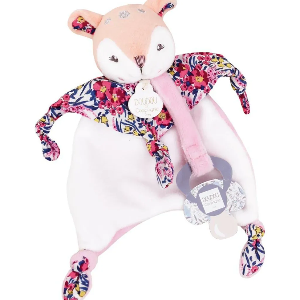 Sale Doudou attache-sucette Boh'aime Faon (20 cm) Doudou Attache Sucette