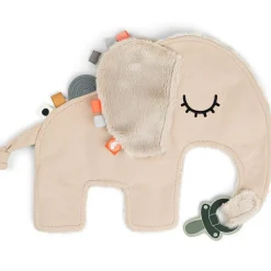 Discount Doudou attache-sucette Elphee Sable Doudou Attache Sucette