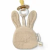 Doudou attache-tétine en gaze de coton Lapin Doudou Attache Sucette