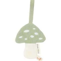 Online Doudou attache-tétine en gaze de coton Champignon Doudou Attache Sucette