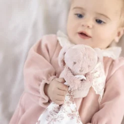 Clearance Doudou Augustin le lapin rose Doudou Plat