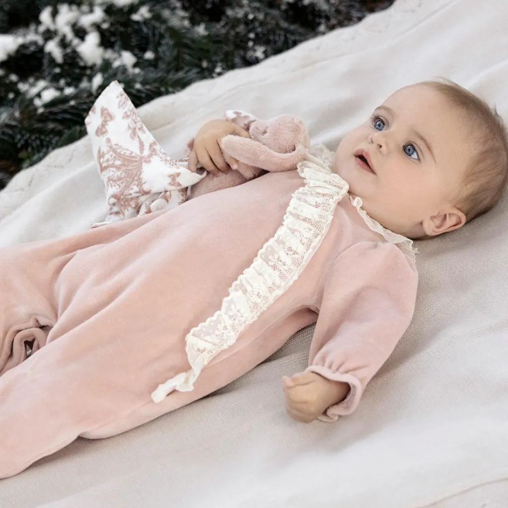 Clearance Doudou Augustin le lapin rose Doudou Plat