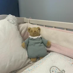 New Doudou avec hochet Ours Celadon Hochet