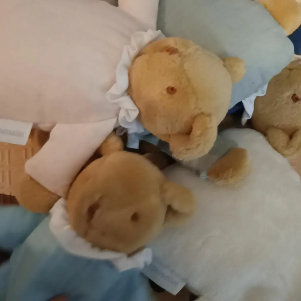 Discount Doudou avec hochet Ours Rose poudré Hochet