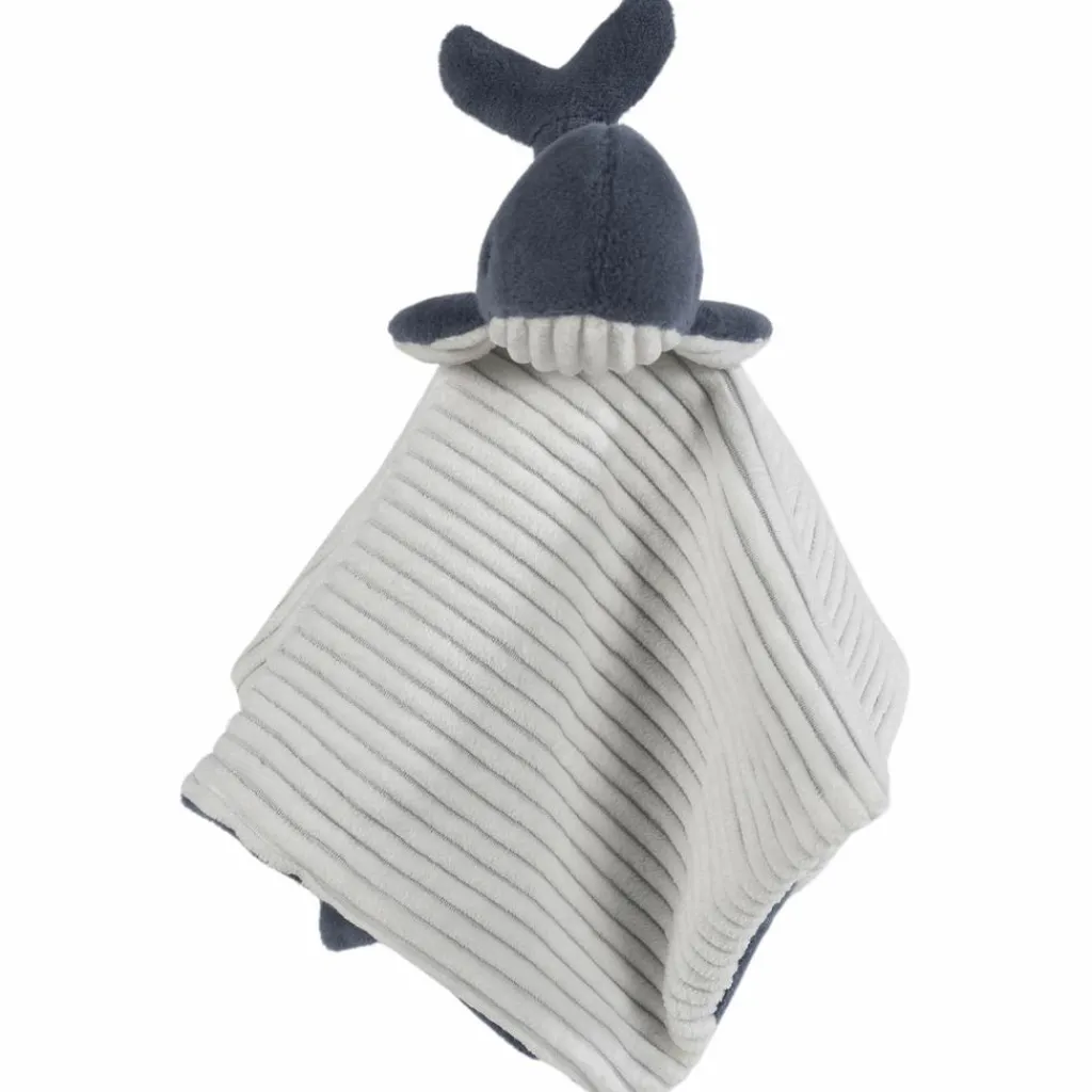 Clearance Doudou Baleine Nico (28x28 cm) Doudou Plat