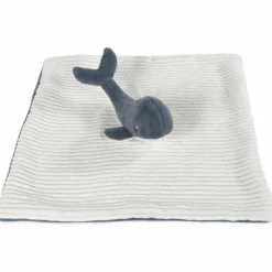 Clearance Doudou Baleine Nico (28x28 cm) Doudou Plat