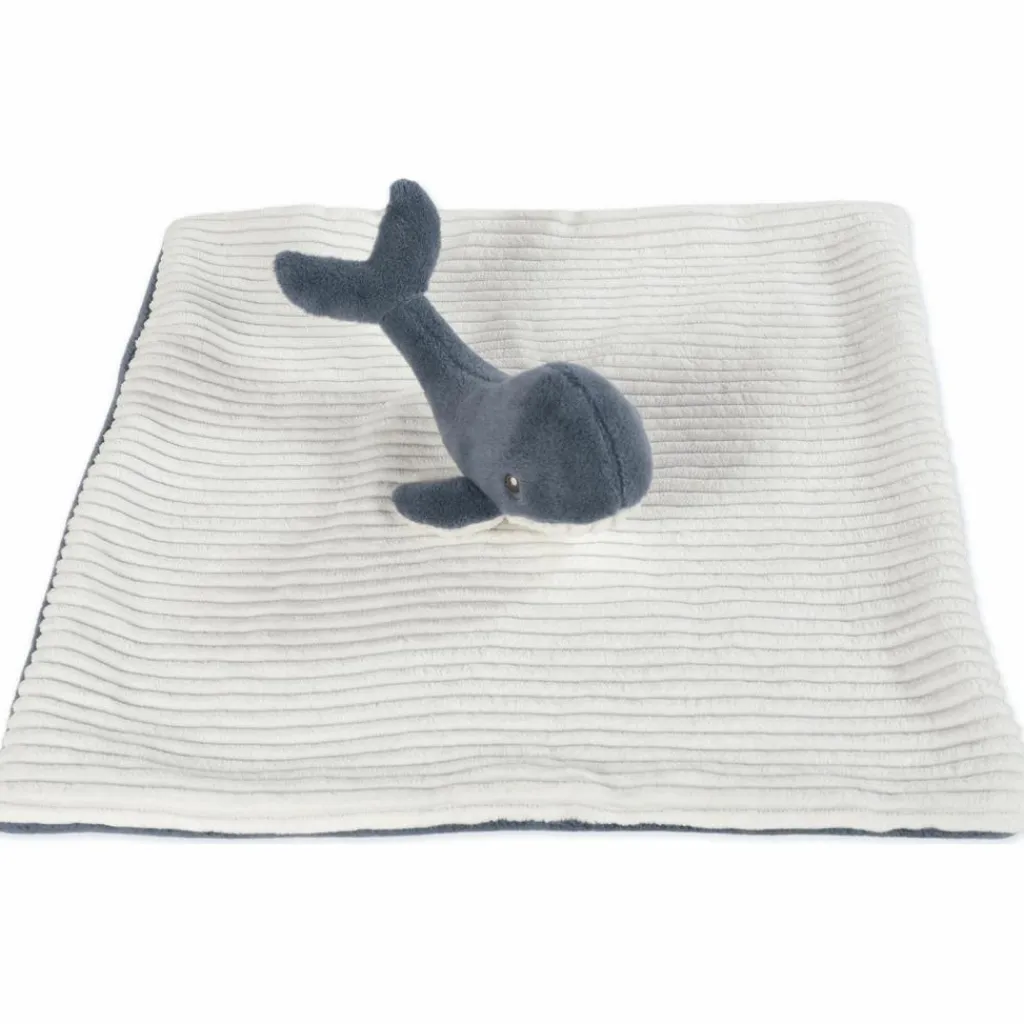Clearance Doudou Baleine Nico (28x28 cm) Doudou Plat