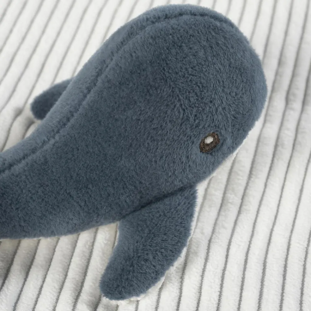 Clearance Doudou Baleine Nico (28x28 cm) Doudou Plat