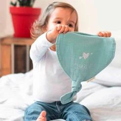 Sale Doudou ballon Vert amande (personnalisable) Doudou Plat