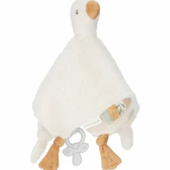 Sale Doudou carré Oie Newborn Doudou Attache Sucette