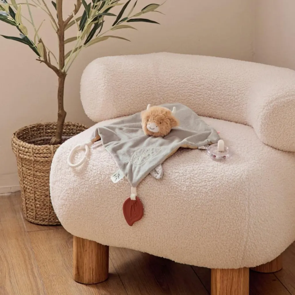 New Doudou d’activités Fluffy Cow Peluche D'Activités