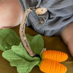 New Doudou de dentition 2 en 1 Cathy la carotte Doudou Plat