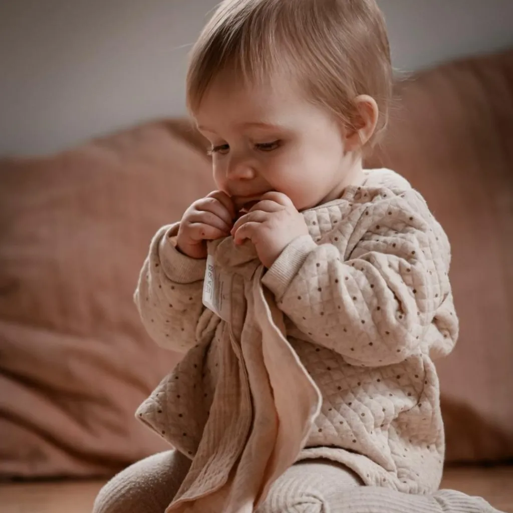 New Doudou de dentition Leaf Cream Doudou Plat