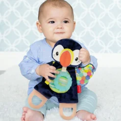 Hot Doudou dentition Macareux Peluche D'Activités