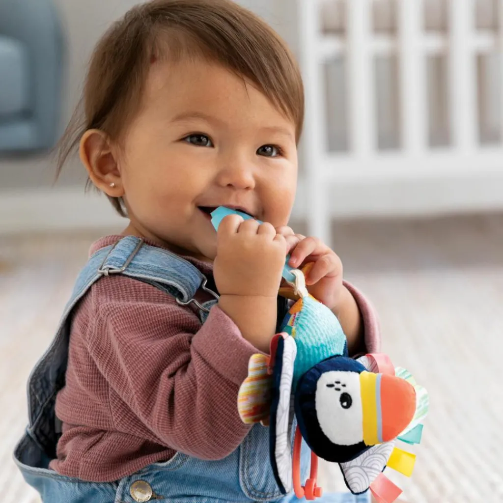 Hot Doudou dentition Macareux Peluche D'Activités