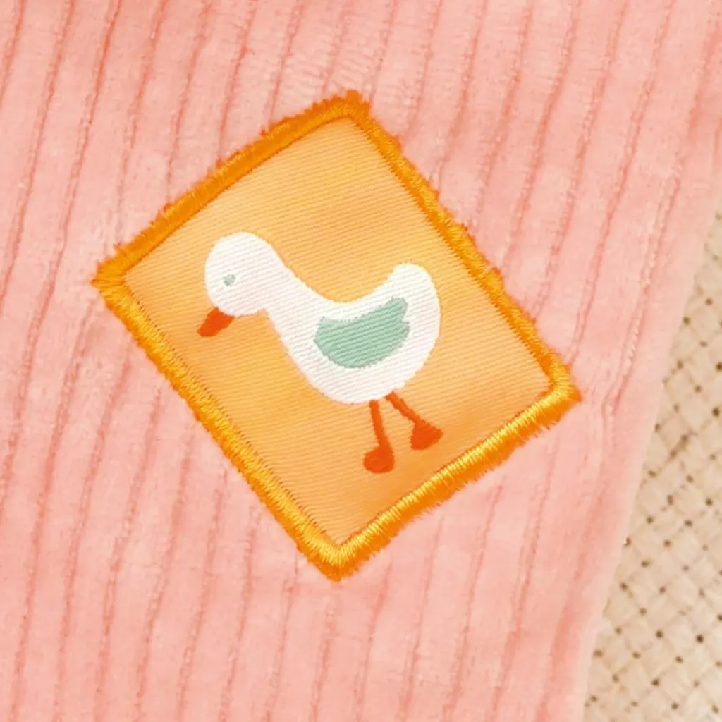 Doudou hochet Lapin Ciboulette Dans mon jardin (21 cm) Doudou Plat