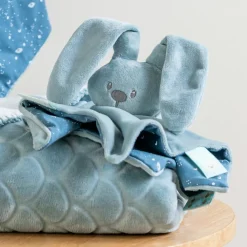 Doudou Lapidou Glow phosphorescent Vert de gris Doudou Attache Sucette