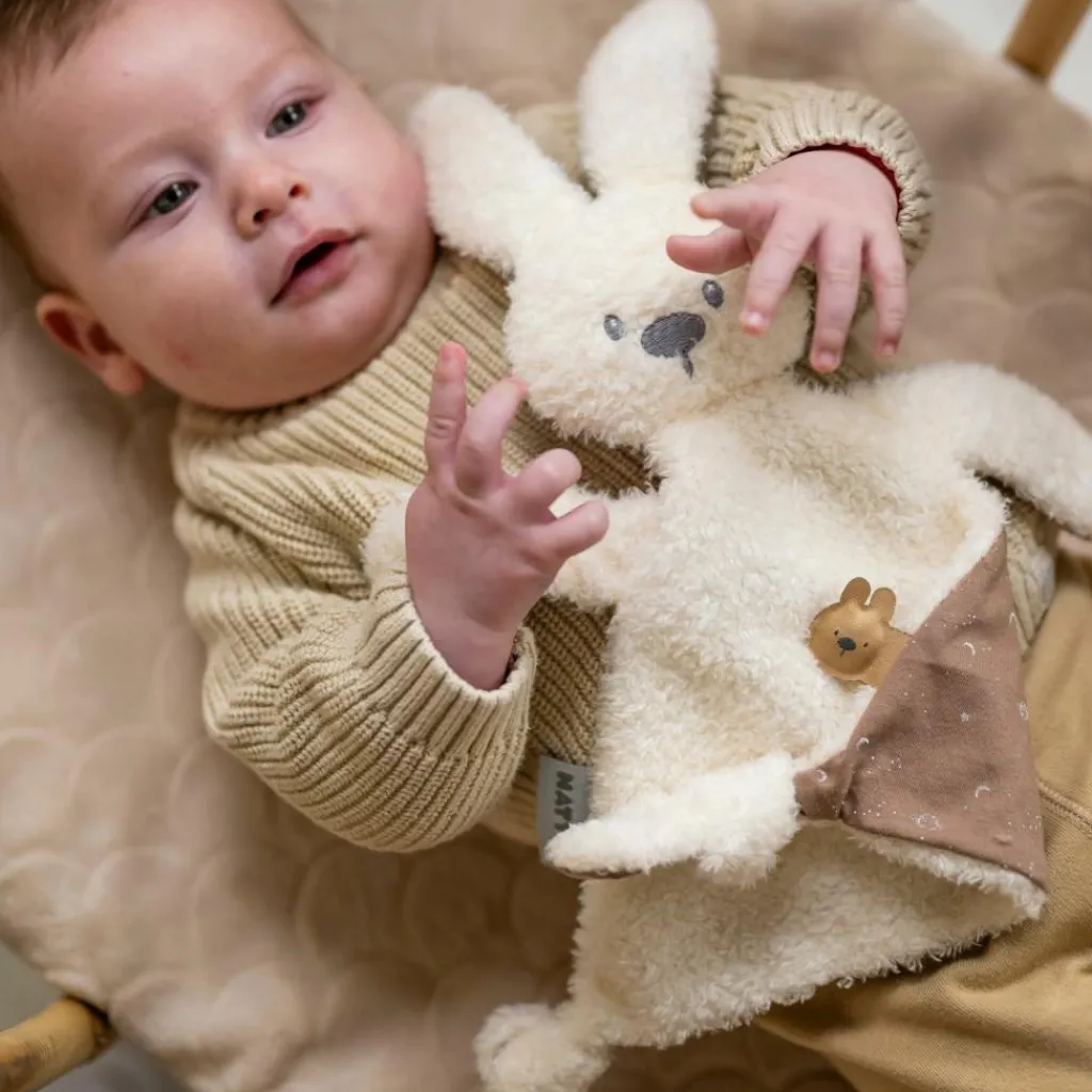 New Doudou Lapidou Teddy Glow phosphorescent Vanille Doudou Attache Sucette