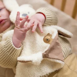 New Doudou Lapidou Teddy Glow phosphorescent Vanille Doudou Attache Sucette