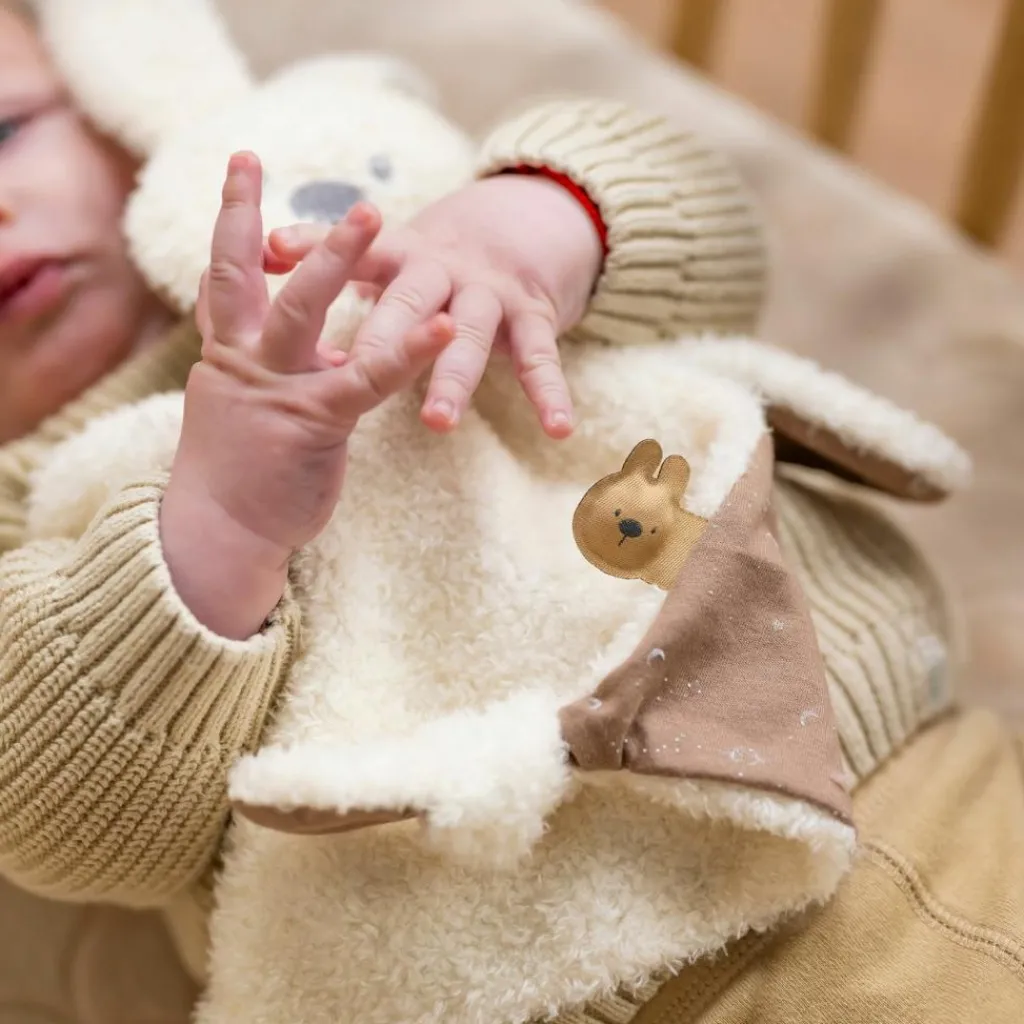 New Doudou Lapidou Teddy Glow phosphorescent Vanille Doudou Attache Sucette