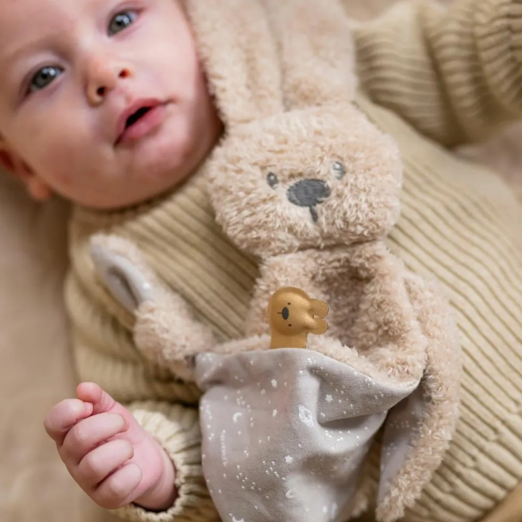 Sale Doudou Lapidou Teddy Glow phosphorescent Sable Doudou Attache Sucette