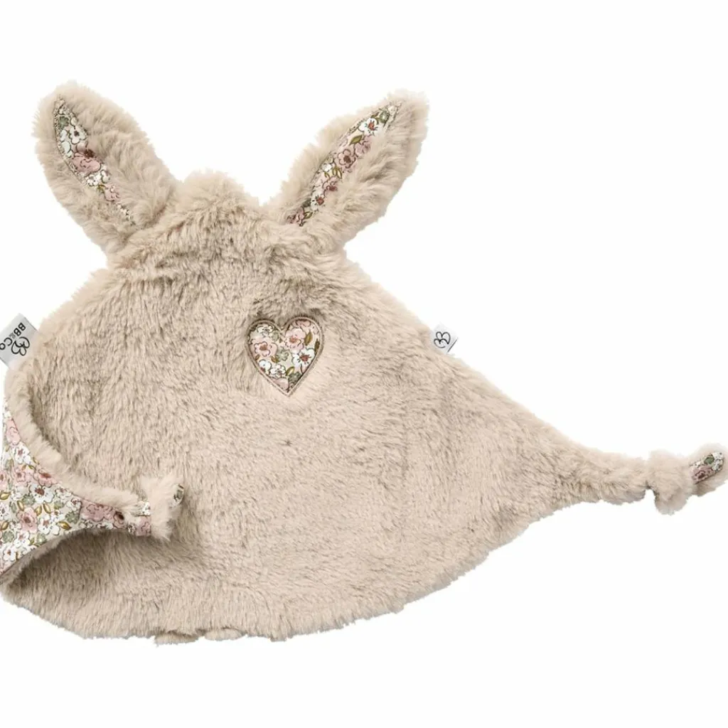 Discount Doudou lapin petit cœur fausse fourrure angora Afternoon Tea Doudou Attache Sucette