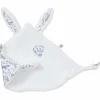 Outlet Doudou lapin petit cœur forêt et microfibre blanc Doudou Attache Sucette