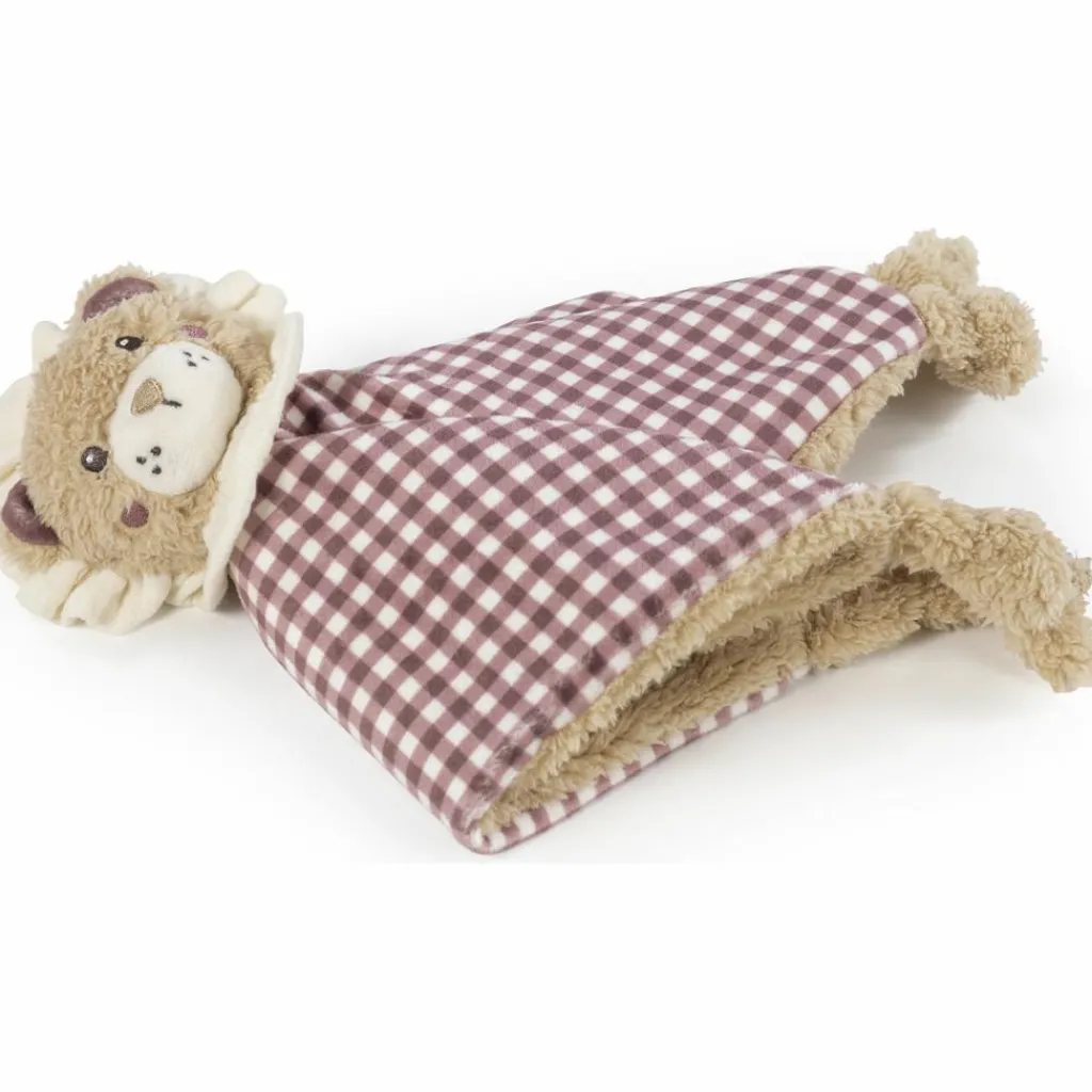 New Doudou Lion Gala Cerise (25 cm) Doudou Plat