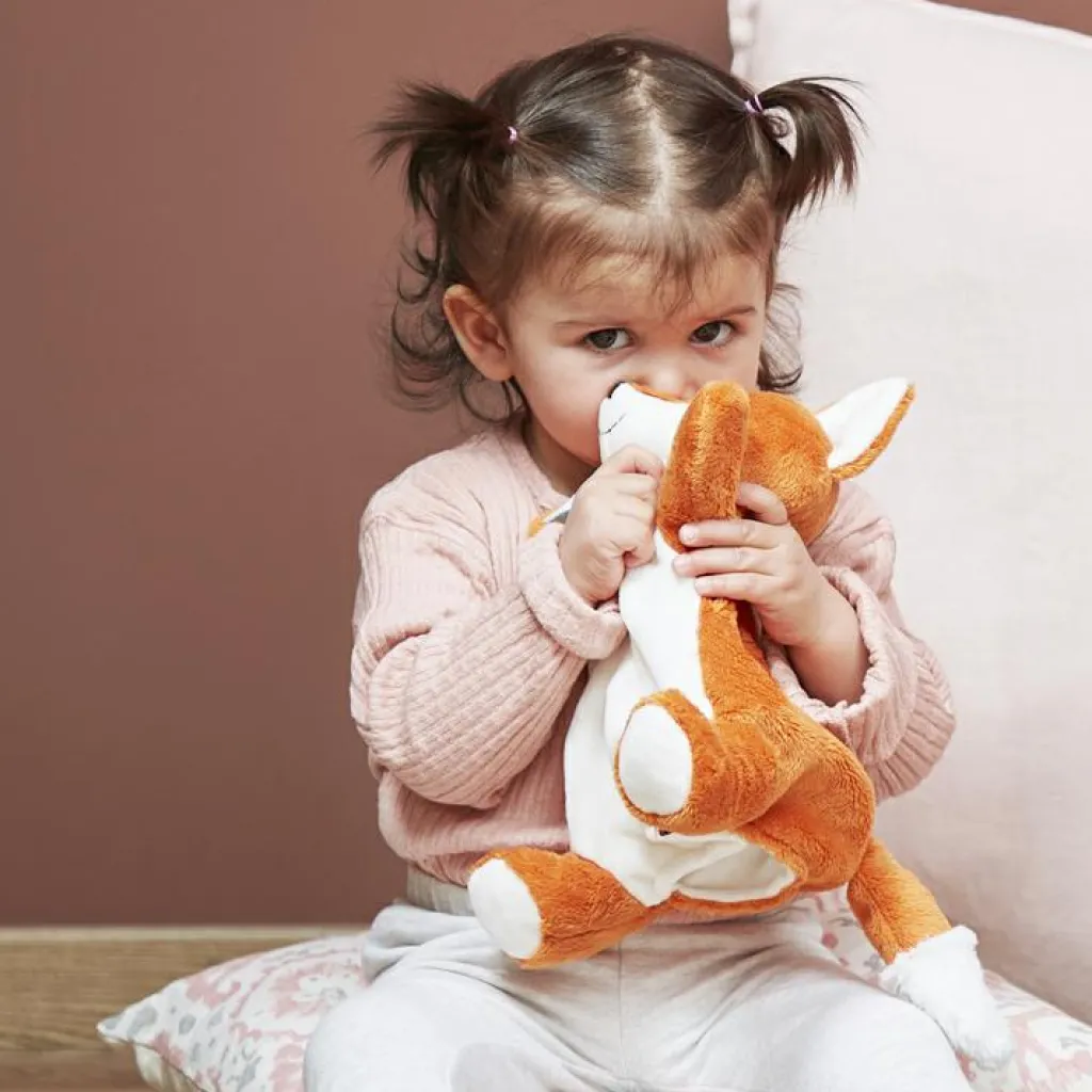 Hot Doudou marionnette renard Paprika Les amis Doudou Marionnette