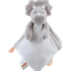 Online Doudou marionnette Triceratops Ops en veloudoux greige (27 cm) Doudou Marionnette