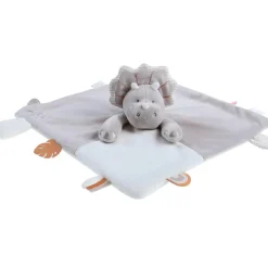 Online Doudou marionnette Triceratops Ops en veloudoux greige (27 cm) Doudou Marionnette