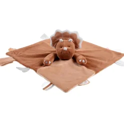 Discount Doudou marionnette Tricéraptos Ops en veloudoux cannelle (27 cm) Doudou Marionnette