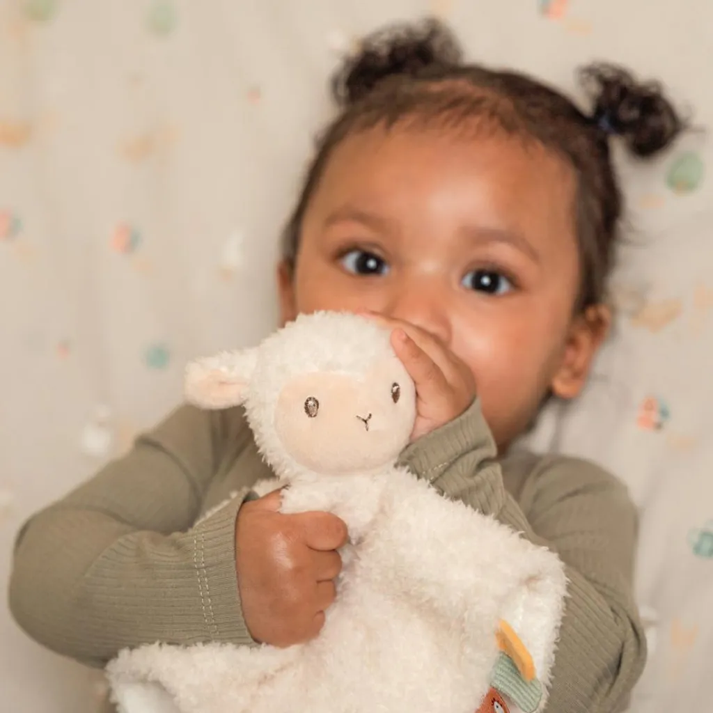 New Doudou mouton Little Farm Doudou Plat